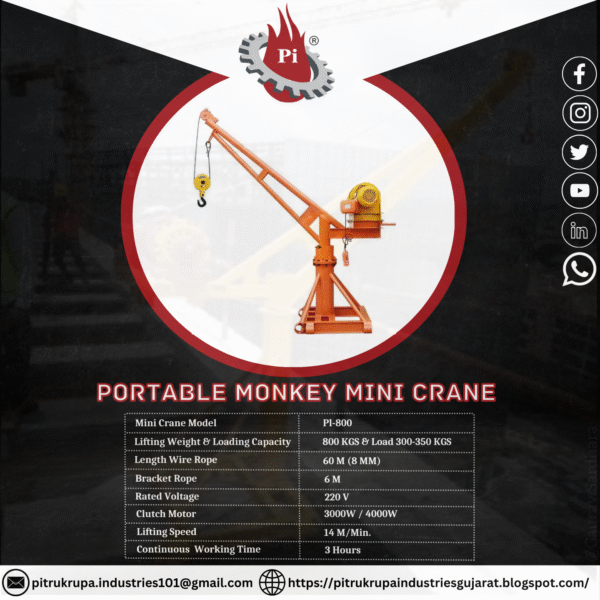 Mini Monkey Lift PI-800 KGS - Image 3