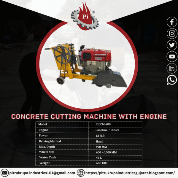 Concrete Cutting Machine PI-700VST - Image 4
